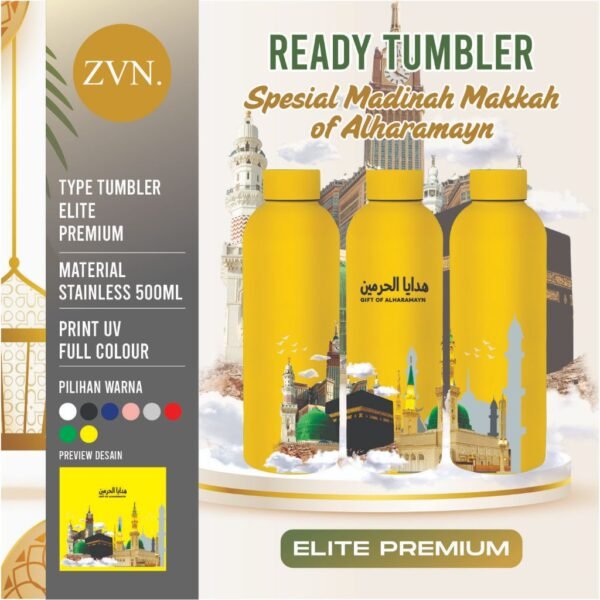 Tumbler Botol Custom Oleh Oleh ELITE MAKKAH MEKKAH