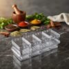 TEMPAT BUMBU CRYSTAL / Crystal Seasoning Box 4in1
