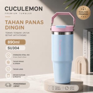 Tumbler 890ml Botol Minum Stainless Steel Termos Air Panas Dingin