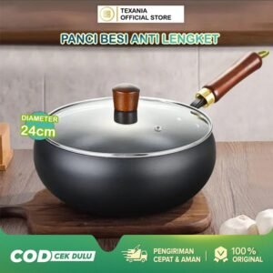 Panci Besi Non-Coating  Anti Lengket Diameter 24cm Kitchenware