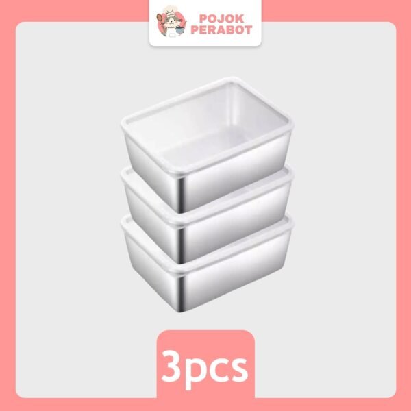 Food Box Container Stainless Steel Wadah Makanan Food