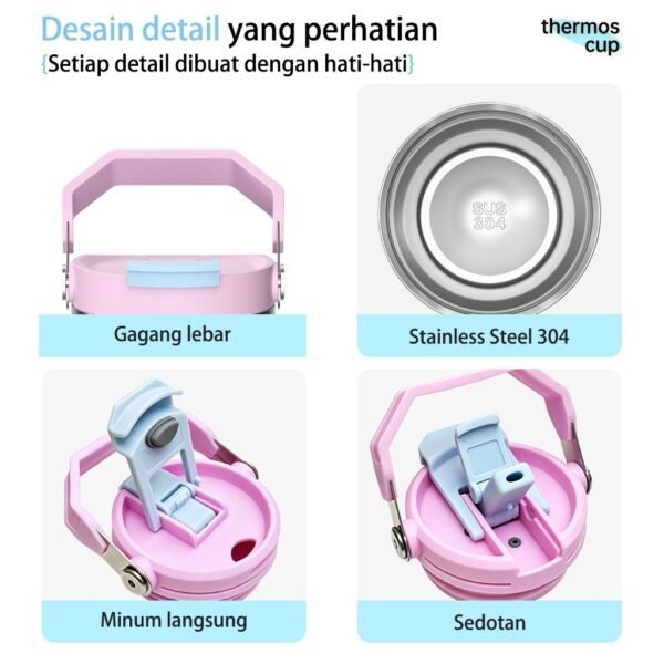 Tumbler 890ml Botol Minum Stainless Steel Termos Air Panas Dingin