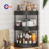 Rak dapur susun sudut 3 tingkat