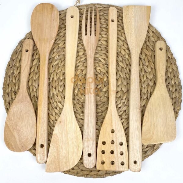 Spatula Kayu Set (Isi 7 Pcs)