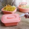 Lotus Square Set isi 2pcs - Calista Tempat Saji Makanan