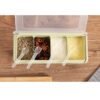 Kotak Tempat Penyimpanan Bumbu Dapur 4 Sekat 4in1 Storage Box