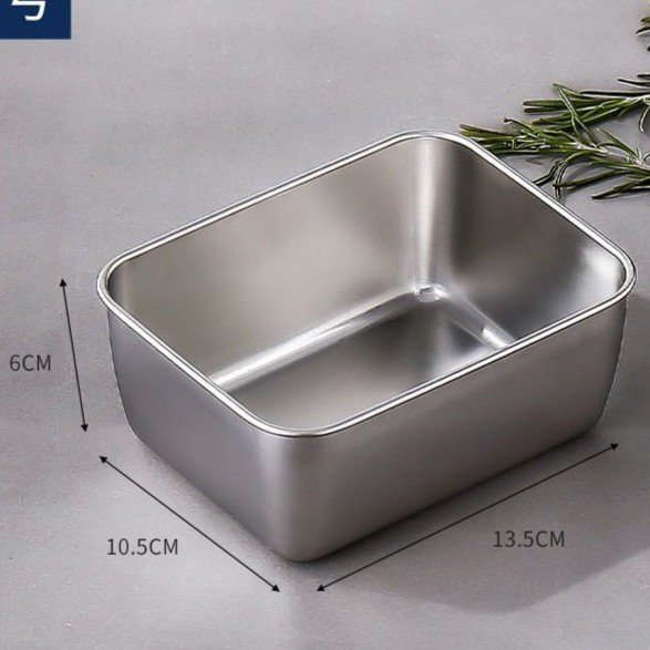 Kotak makanan kulkas stainless anti karat buah sayur daging