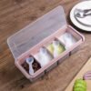 Kotak Tempat Penyimpanan Bumbu Dapur 4 Sekat 4in1 Storage Box