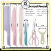 Set Pisau Dapur 6 in 1 Stainless Steel Anti Lengket Lapisan Keramik
