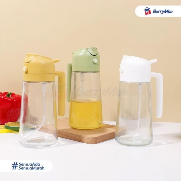 Botol Minyak Kaca Spray 500 ML Anti Tumpah