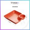 Piring Makan 2 in 1 Tempat Saus Kecap
