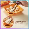 Piring Makan 2 in 1 Tempat Saus Kecap