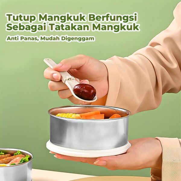 Lunch Box Stainless 3 Susun Tempat Makan