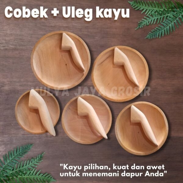 COBEK + ULEG KAYU 1 SET