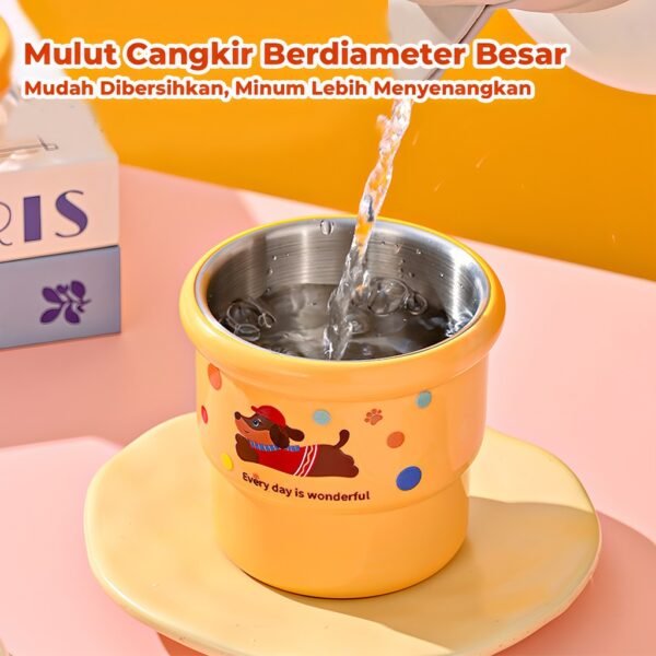 Tumbler Gelas Stainless Karakter Anti Tumpah 500ML