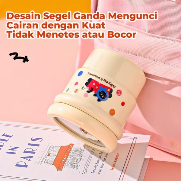 Tumbler Gelas Stainless Karakter Anti Tumpah 500ML