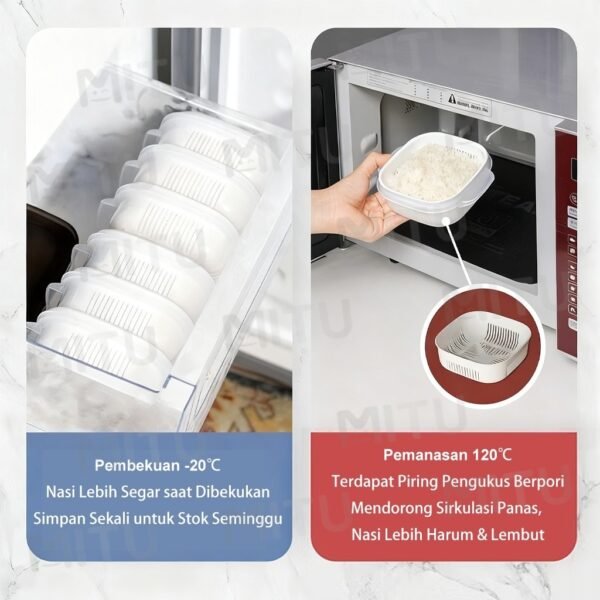 Kotak penyimpanan makanan ISI 3pcs