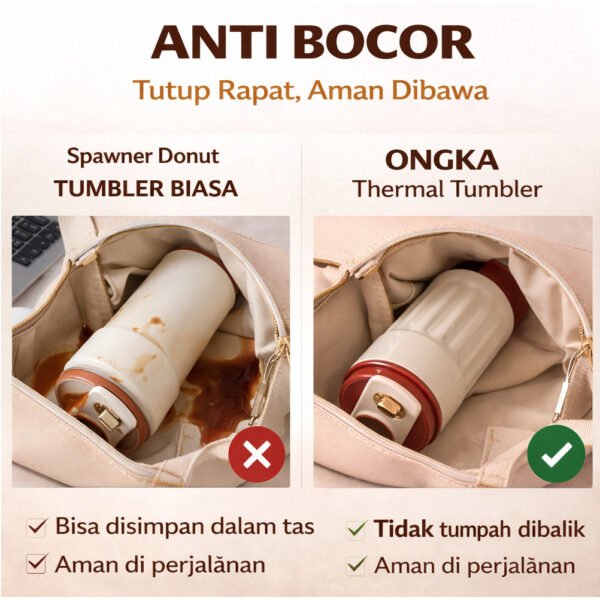 Tumbler LED Suhu 450ml Stainless - BISA UKIR NAMA