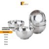 Mangkok Stainless Korea Tebal