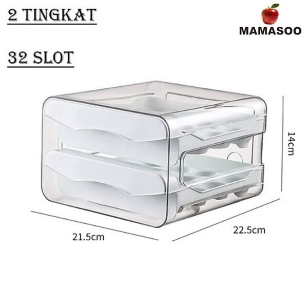 Rak Telur 2 Tingkat Kapasitas 32 Telur
