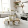 Toples Bumbu Dapur Aesthetic 200ml TUTUP GOLD FREE SENDOK