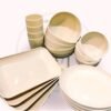 20pcs/set PIRING MANGKOK BASO SUP GELAS PELASTIK