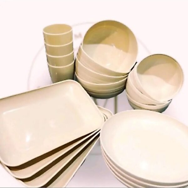 20pcs/set PIRING MANGKOK BASO SUP GELAS PELASTIK