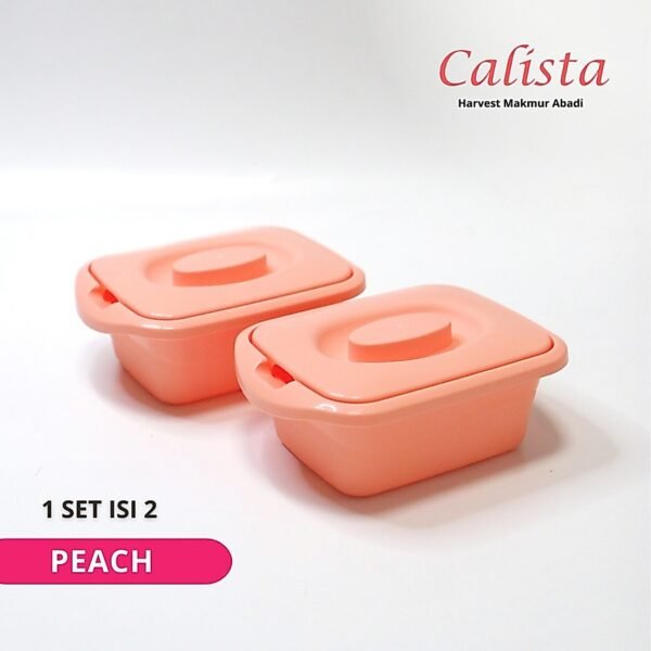 Lotus Square Set isi 2pcs - Calista Tempat Saji Makanan