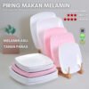 Piring Saji Persegi Melamin Extra Tebal Elegan Mewah