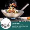 Qiek Wok Stainless Steel Kuali Wajan Penggorengan Anti Lengket 32cm