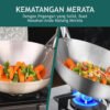 Qiek Wok Stainless Steel Kuali Wajan Penggorengan Anti Lengket 32cm