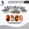 Panci 5 Set + Tutup Sainless 5 Set + 2 Pcs Saringan