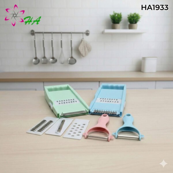 Parutan serbaguna warna biru/pink/hijau